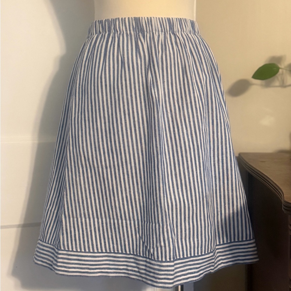 J. Crew skirt Blue and White Striped Women's Skirt